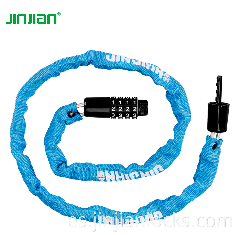 Jinjian Carbon Steel 4 mm x1000 mm Ciclo de ciclo de bicicleta Bike Lock Cadena de acero Bicicleta Bicicleta de bricolaje para niños bicicleta para niños